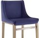 VIG Furniture Modrest Mimi 2-Piece Blue/Brass Counter Stool Set-3
