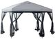 Furniture of America® Arali Gray Fabric/Metal Outdoor Pop-Up Gazebo-0