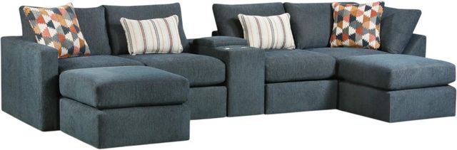 Fusion Furniture Echo Ocean 7-Piece U-Shaped Sectional-0