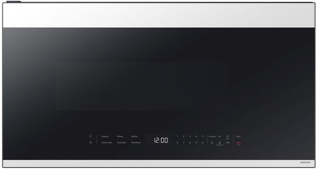 Samsung Bespoke 2.1 Cu. Ft. White Glass Over The Range Microwave-0