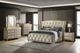 Coaster® Lorient Camel/Ivory California King Upholstered Panel Bed with LED-1