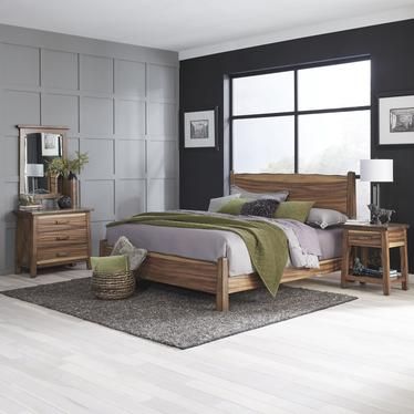 homestyles® Forest Retreat 4-Piece Brown King Bedroom Set-1