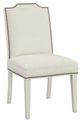 Fairfield® Customizable Entree Dining Empire Short Back Dining Chair with Linen Legs-0