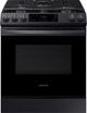 Samsung 30" Fingerprint Resistant Black Stainless Steel Front Control Slide-In Gas Range-0