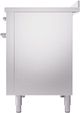 Ilve® Nostalgie II Noblesse 48'' Stainless Steel Pro Style Induction Range with Chrome Trim-3