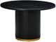 TOV Furniture Chelsea Black Round Dining Table-3
