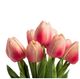 A & B Home Cerise Faux Tulip 9-Stem Bundle-2