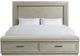 Riverside Furniture Cascade Dovetail King Illuminated Panel Upholstered Storage Bed-2