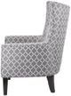 Olliix by Madison Park Grey Carissa Shelter Wing Chair-2