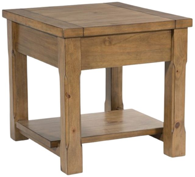 Signature Design by Ashley® Vandenmore Medium Brown Rectangular End Table-4