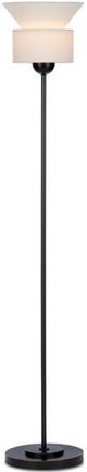 Currey & Company Bartram Bronze/Off-White Floor Lamp-0