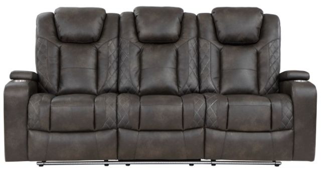 Mazin Furniture Tabor Brownish Gray Power Reclining Sofa-1