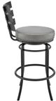 Armen Living Tatyana Gray/Matte Black 30'' Bar Stool-4