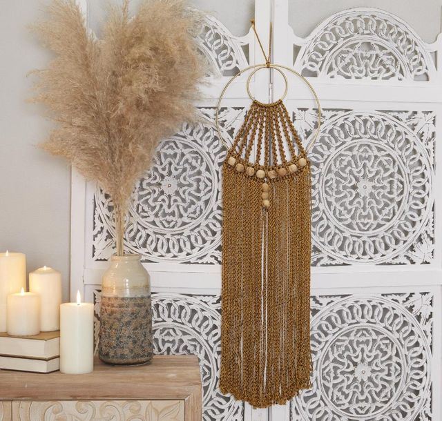 Deco Marche Brown 10'' Macrame Home Wall Decor-4