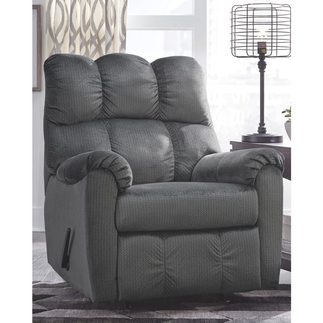 Signature Design by Ashley® Foxfield Charcoal Rocker Recliner-3