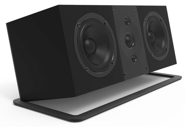 Kanto Home Theater Low-Profile Black Sound Bar and Speaker Stand-3