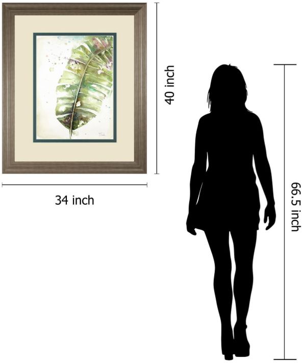 Classy Living Patricia PintoWatercolor Plantain Leaves Il Wall Art-2