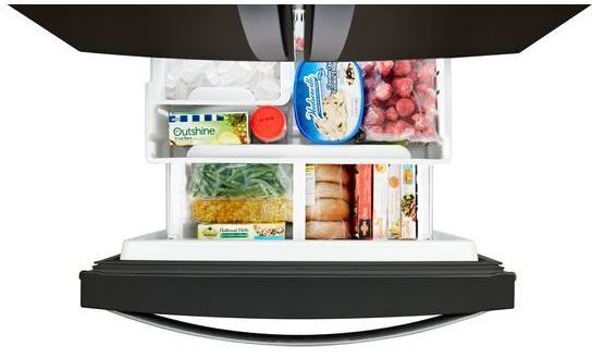 Whirlpool® 30" 19.7 Cu. Ft. Black French Door Refrigerator-2