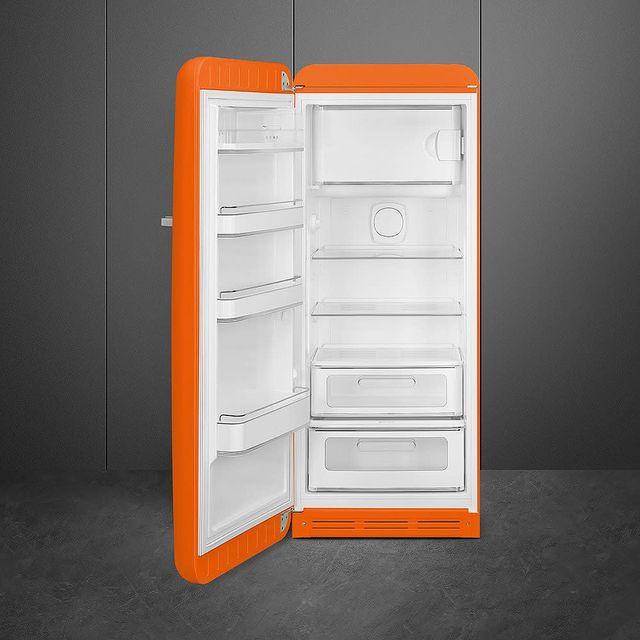 Smeg 50's Retro Style 9.9 Cu. Ft. Orange Compact Refrigerator-1