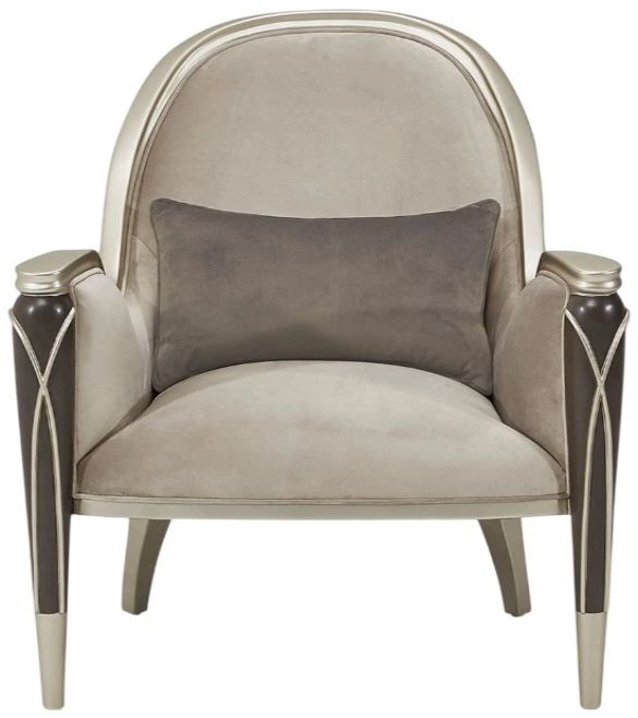 Michael Amini® Villa Cherie Hazelnut/Porcini Accent Chair-2