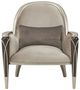 Michael Amini® Villa Cherie Hazelnut/Porcini Accent Chair-2