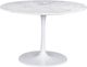 Zuo® Modern Phoenix Marbel Top Dining Table with White Base-0