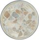 Hooker® Furniture Melange Marin Tumbled White Onyx Top Accent End Table with Pewter Base-2