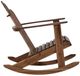 Linon Adirondack Brown Wooden Outdoor Chair-4