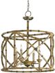 Currey & Company Palm Beach Natural/Pyrite Bronze Lantern Chandelier-0