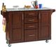 homestyles® Create-a-Cart Cherry/Salt-and-Pepper Granite Kitchen Cart-1