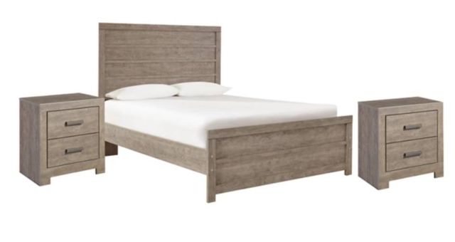 Signature Design by Ashley® Culverbach 3 Piece Gray Full Panel BedSet-0