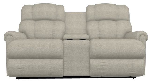 La-Z-Boy® Pinnacle Dove Power Wall Reclining Loveseat with Headrest and Console-1