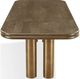 Modus Furniture Mataranka Bistre Dining Table with Brushed Gold Base-3