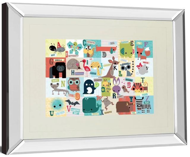 Classy Art Animal Abc by Julian Phillips Mirror Framed Wall Art-1