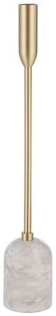 Renwil® Marchesa 3-Piece Brass/White Candle Holder Set-3