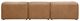 Moe's Home Collection Form Dream 5-Piece Sonoran Tan L-Shaped Modular Leather Sectional and Ottoman-2