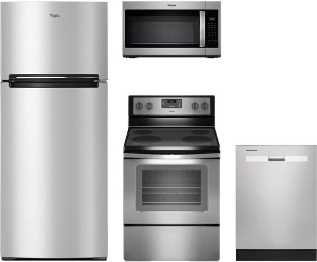 Whirlpool® 4 Piece Stainless Steel Kitchen Package-0