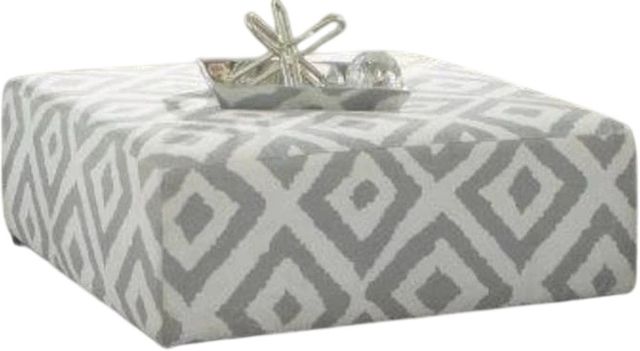 American Wholesale Furniture Cloud Heights Silver Ottoman-0