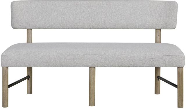 Bernards Pagosa Gray Upholstered Bench-2