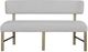 Bernards Pagosa Gray Upholstered Bench-2