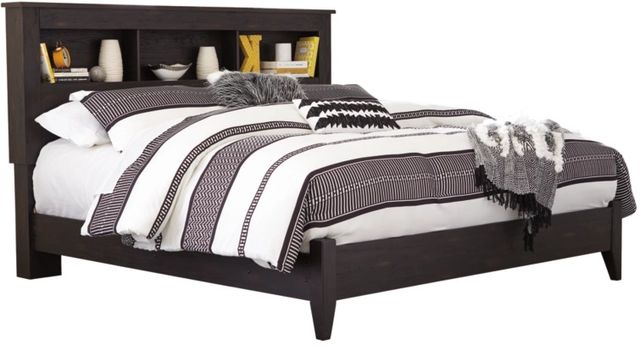 Signature Design by Ashley® Reylow 2-Piece Dark Brown King Bookcase Bed Set-3
