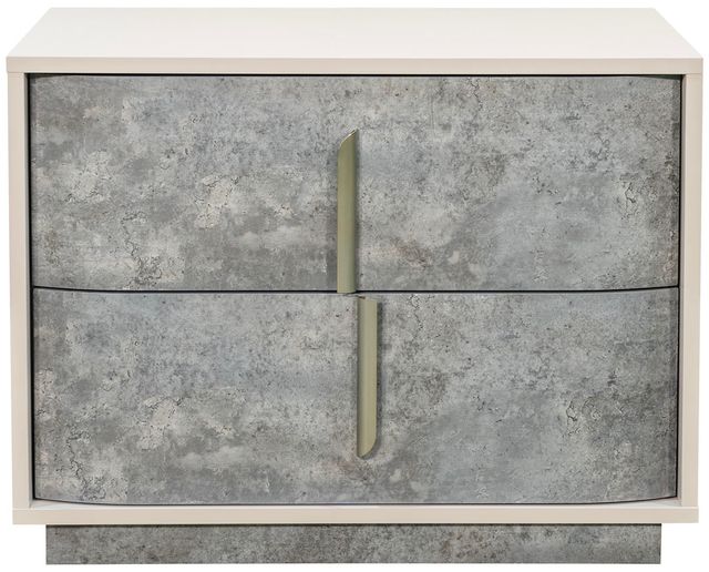 Michael Amini® Pavira Stone 2-Drawer Nightstand-1