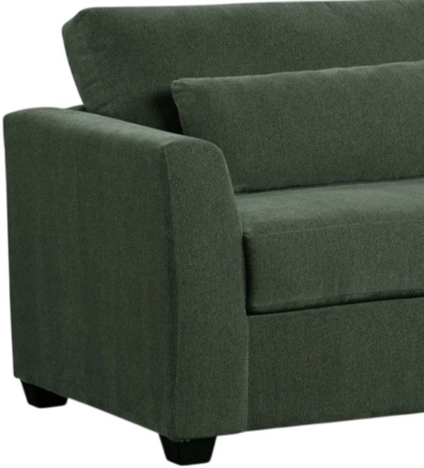 American Wholesale Furniture Cassian Pine Green Chair and a Half-1