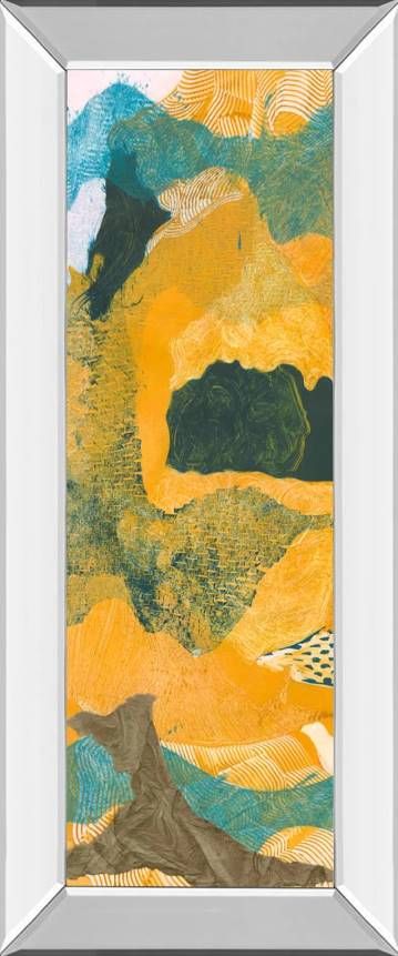 Classy Art Mountain Shapes I by Carolyn Roth Mirrored Frame Wall Art-0