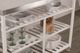 HH2 Home Kennon White Stainless Steel Kitchen Cart-2