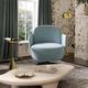TOV Furniture Solange Blue Swivel Accent Chair-1