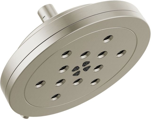 Brizo Other Brilliance® Luxe Nickel® 8” H2Okinetic® Round Multi-Function Wall Mount Showerhead-0