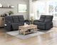 Homelegance® Allen Dark Gray Manual Double Reclining Sofa-1