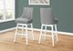 Monarch Specialties Inc. Set of 2 Grey Bar Stools-0