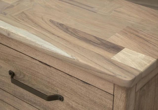 International Furniture Direct Natural Parota Brown Chest-3